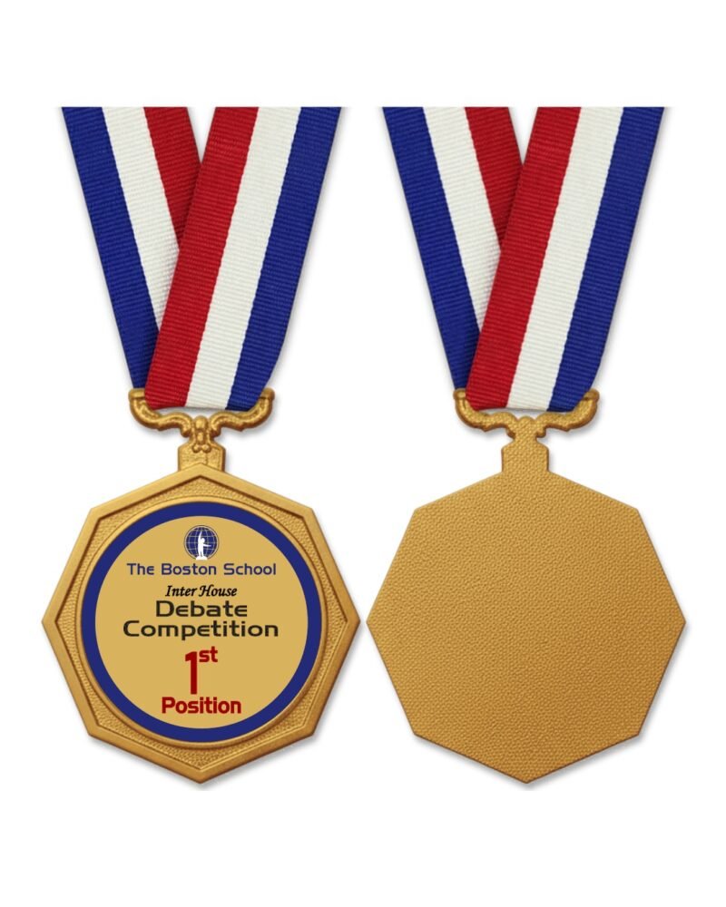 Octagon Single Sided Medal